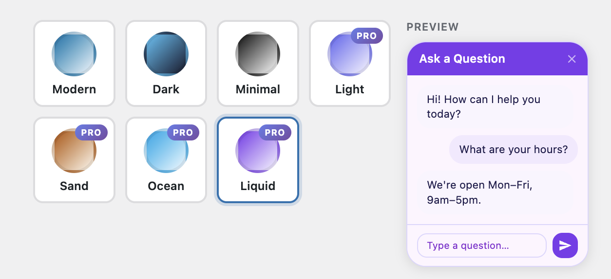 WP-RAG Pro custom theme example 1