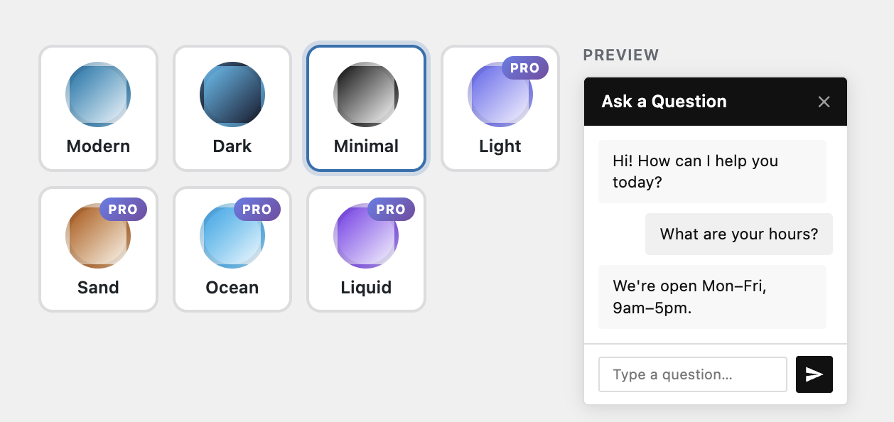WP-RAG Pro custom theme example 2